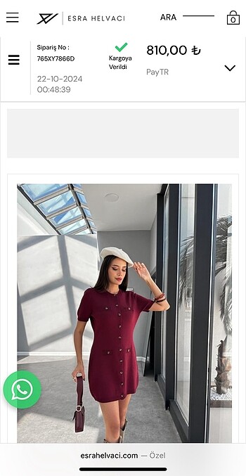 Esra helvacı elbise