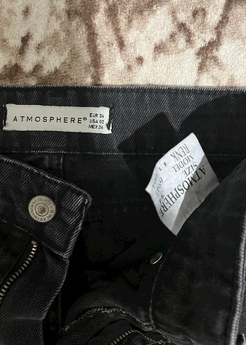 Bol Kesim Kadın kargo Kot Pantolon - Görsel 2