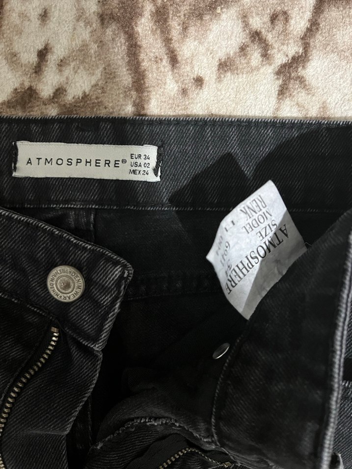 Bol Kesim Kadın kargo Kot Pantolon - Görsel 2