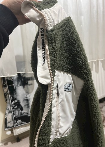 Orijinal Fermuarlı Yeşil Rahat kışlık Mont - Görsel 4