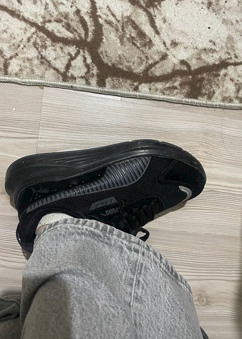 Siyah Gri Kadın Spor Ayakkabı Wedge Topuklu - Görsel 4