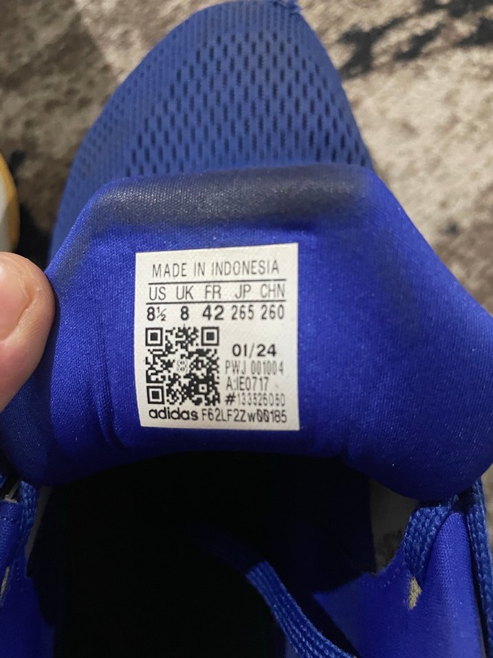 Orijinal Erkek Mavi Spor Koşu Ayakkabısı Velcro Bağcıklı - Görsel 5