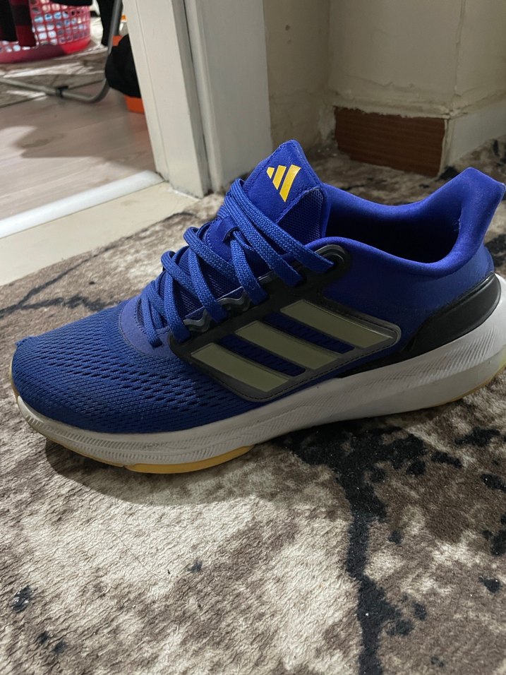 Orijinal Erkek Mavi Spor Koşu Ayakkabısı Velcro Bağcıklı - Görsel 3