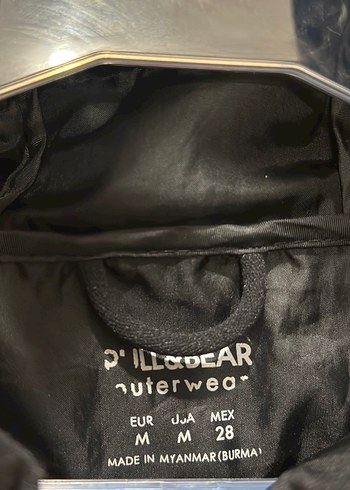 Pull and bear Siyah Fermuarlı Kadın Kışlık Mont - Görsel 3