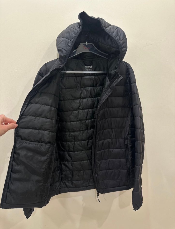 Pull and bear Siyah Fermuarlı Kadın Kışlık Mont - Görsel 4