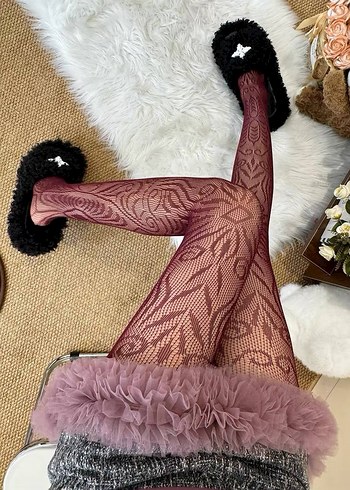 DESENLİ KÜLOTLU ÇORAP - Görsel 3