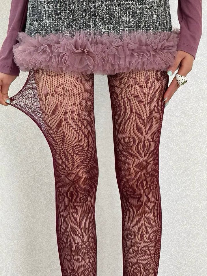 DESENLİ KÜLOTLU ÇORAP - Görsel 2