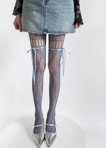 DESENLİ KÜLOTLU ÇORAP - Görsel 2