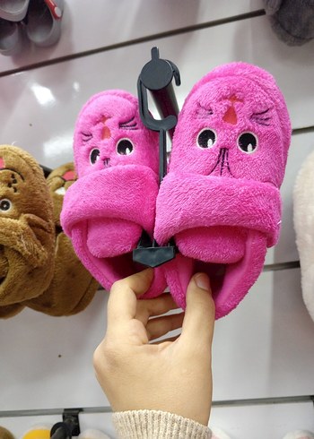 Kız Çocuk pembe cırtlı panduf - Görsel 2