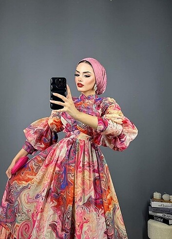 m Beden Prenses model abiyem ve ustundeki şalı