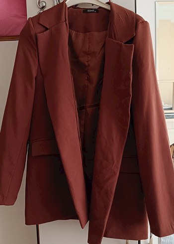 Zara Kiremit Tonlarinda Sik Blazer Ceket