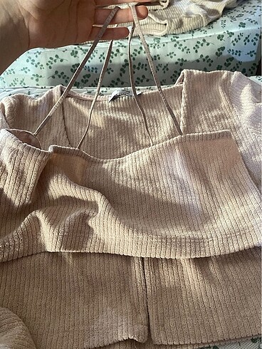 Bershka takım crop 2 li