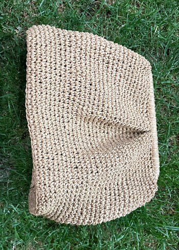 Diğer Örgü Kadın Clutch Çanta Kahverengi