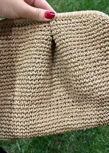 Beden kahverengi Renk Örgü Kadın Clutch Çanta Kahverengi