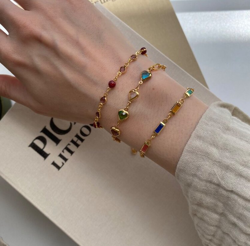 Mini taş bileklik - Görsel 2