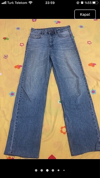 Bershka bol kesim baggy jean mavi kot jean kot pantolon bershka zara pul