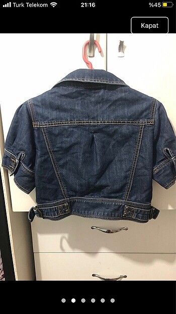 xs Beden lacivert Renk mini crop kot ceket y2k ceket lacivert kot ceket