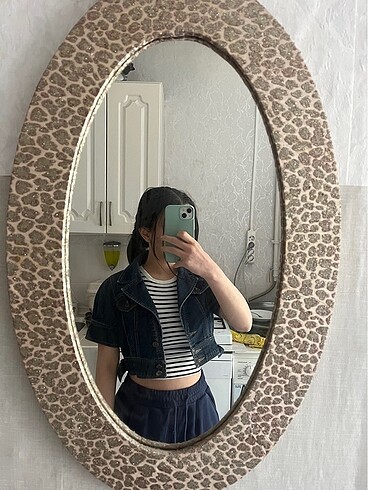 Bershka mini crop kot ceket y2k ceket lacivert kot ceket