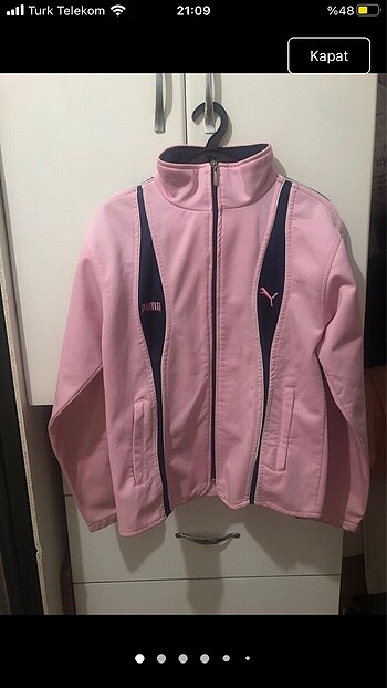 toz pembe puma spor ceketi toz pembe yumşak bershka pull and bea