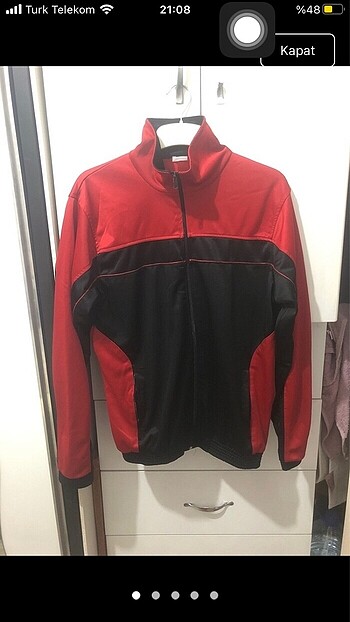 spor üstü spor ceketi kırmızı ceket kırmızı siyah nike adidas pu