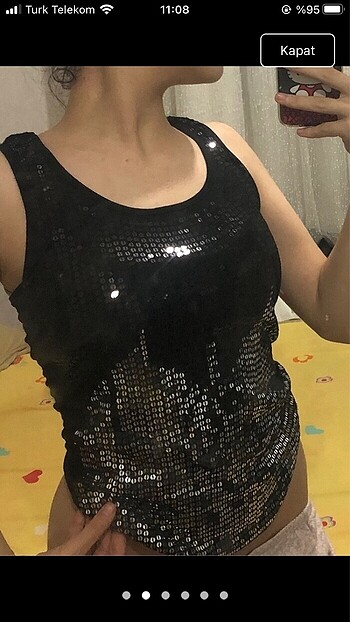payetlı üst siyah ve gri payetler askılı parlak pullu atlet dikk