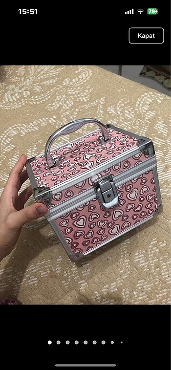 pembe makyaj kasası takı kutusu takı kasası aynalı makyaj dolabı