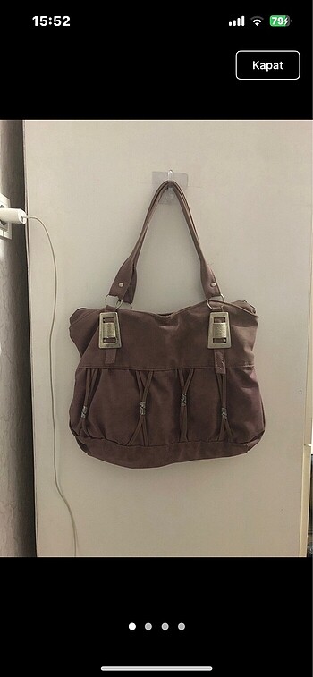 mor büyük çanta vintage çanta y2k büyük çanta lila bershka canta