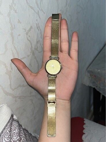 Rolex bileğe göre ayarlanabilir gold altın rengi saat kol saati kadın