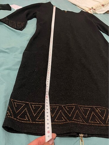 Armine ferace elbise tunik taşlı 42 beden tunik elbise