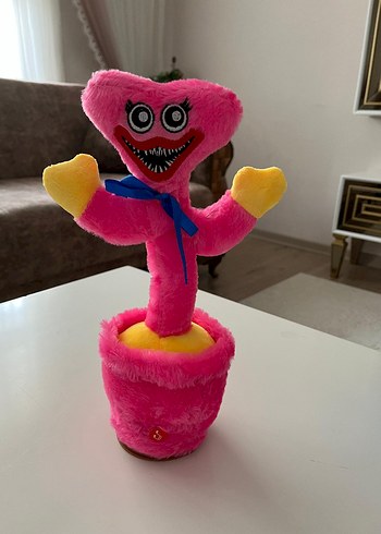 Renkli Pembe Müzikli Peluş Oyuncak