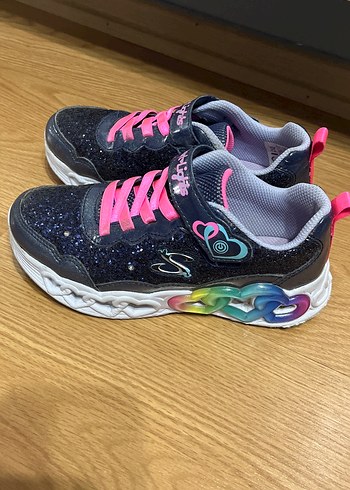 Kız Çocuk Parlak Renkli Spor Ayakkabı ışıklı - Görsel 4