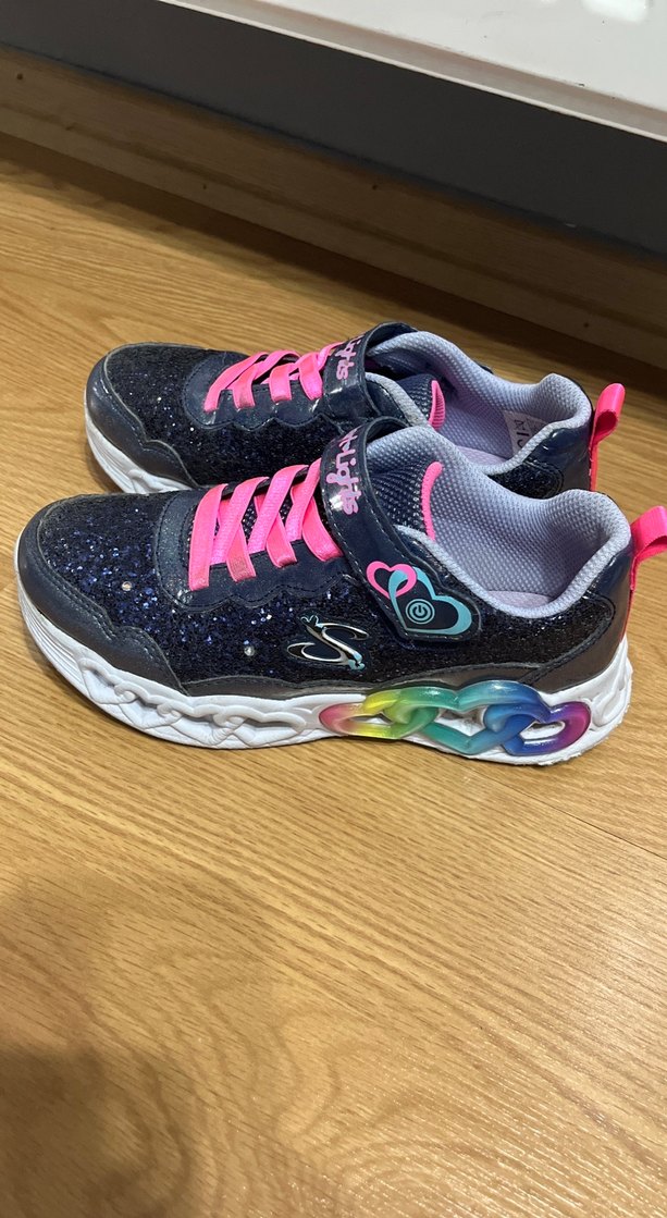 Kız Çocuk Parlak Renkli Spor Ayakkabı ışıklı - Görsel 4