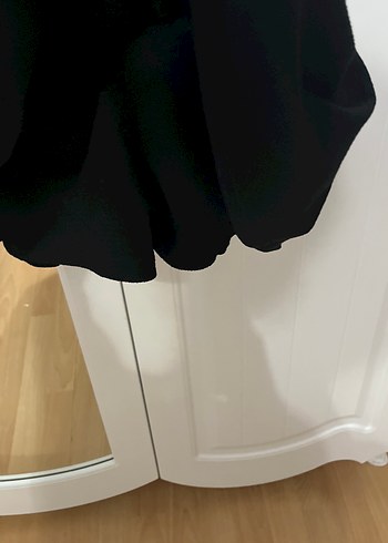 Siyah Volanlı Mini Etek - Görsel 3