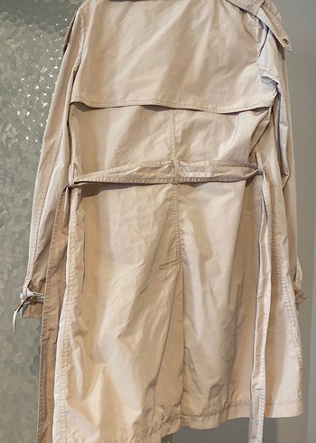 Bej ithal manto  Kadın Trençkot - Görsel 3