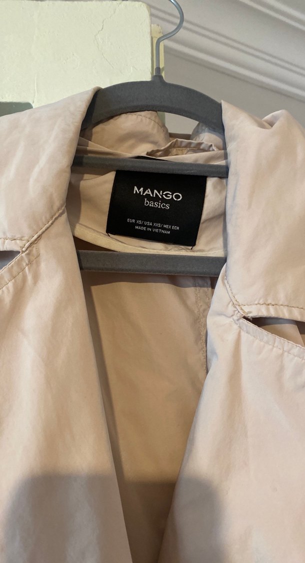 Bej ithal manto  Kadın Trençkot - Görsel 2