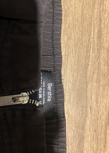 Siyah Cepli Fermuarlı Mini Denim Etek - Görsel 2