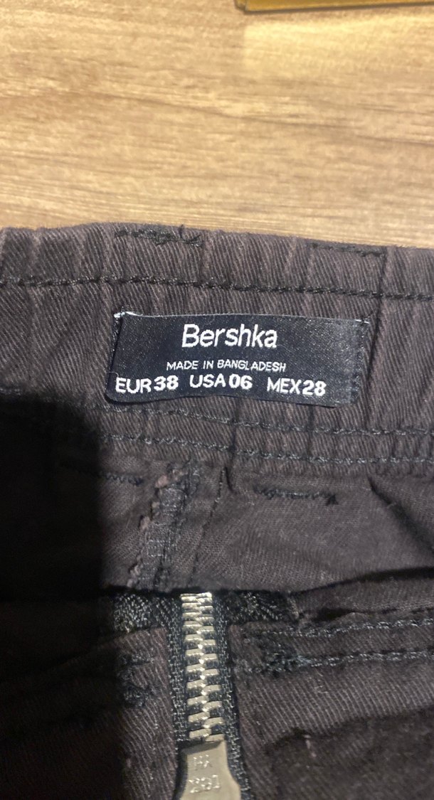 Siyah Cepli Fermuarlı Mini Denim Etek - Görsel 5