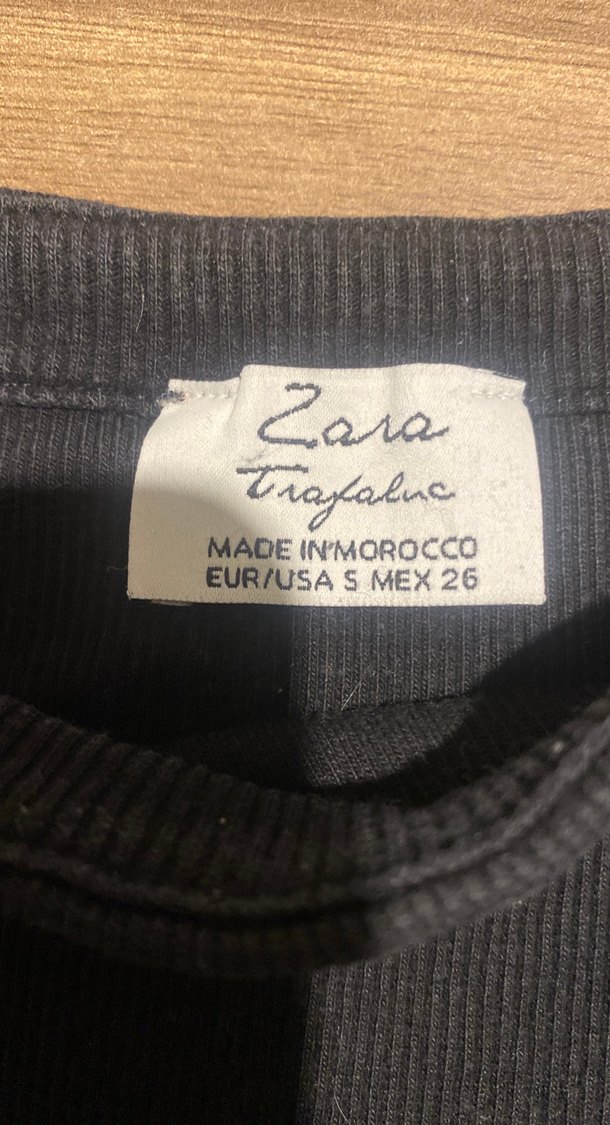 Siyah Kısa Kollu  boşu Kadın Bluz - Görsel 2