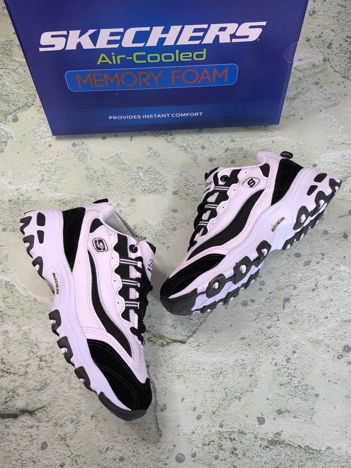 Skechers Kadın Siyah Beyaz Spor Ayakkabı - Görsel 2