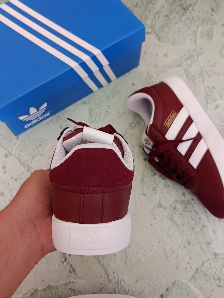 Bordo Adidas Erkek Spor Ayakkabı - Görsel 3