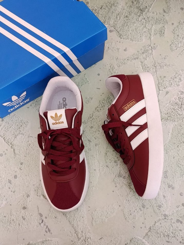 Bordo Adidas Erkek Spor Ayakkabı - Görsel 5
