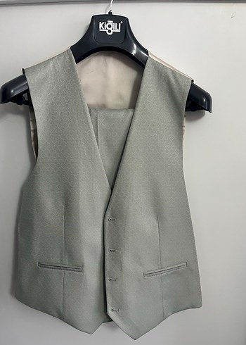 Gri Erkek Kruvaze Takım Elbise - Görsel 3