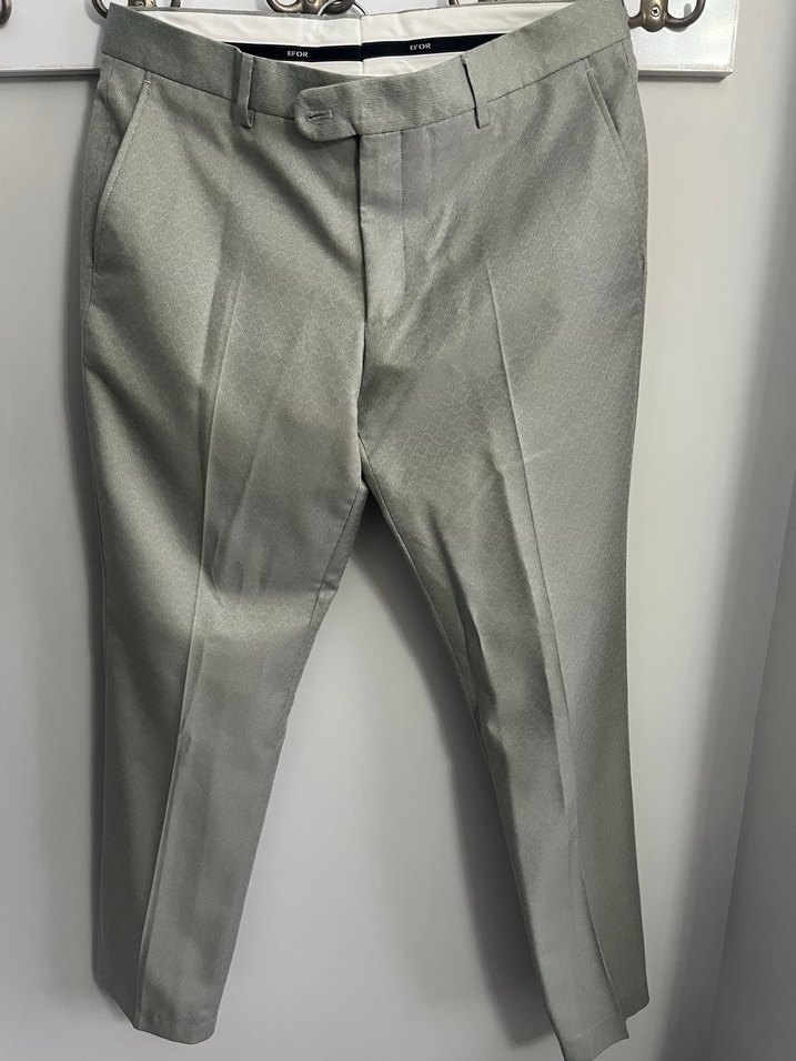 Gri Erkek Kruvaze Takım Elbise - Görsel 4