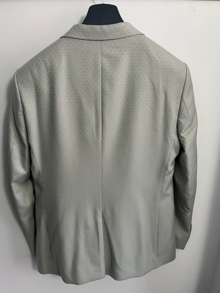 Gri Erkek Kruvaze Takım Elbise - Görsel 2