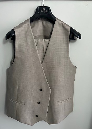 Bej Erkek Klasik Kesim Takım Elbise - Görsel 3