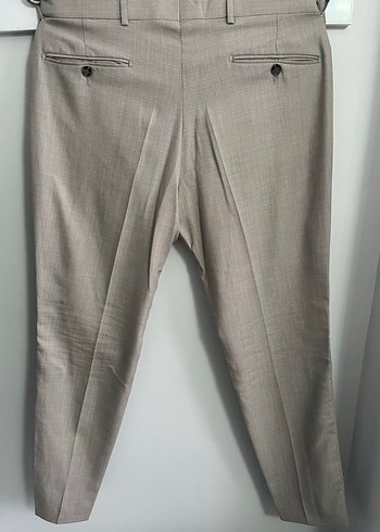 Bej Erkek Klasik Kesim Takım Elbise - Görsel 6