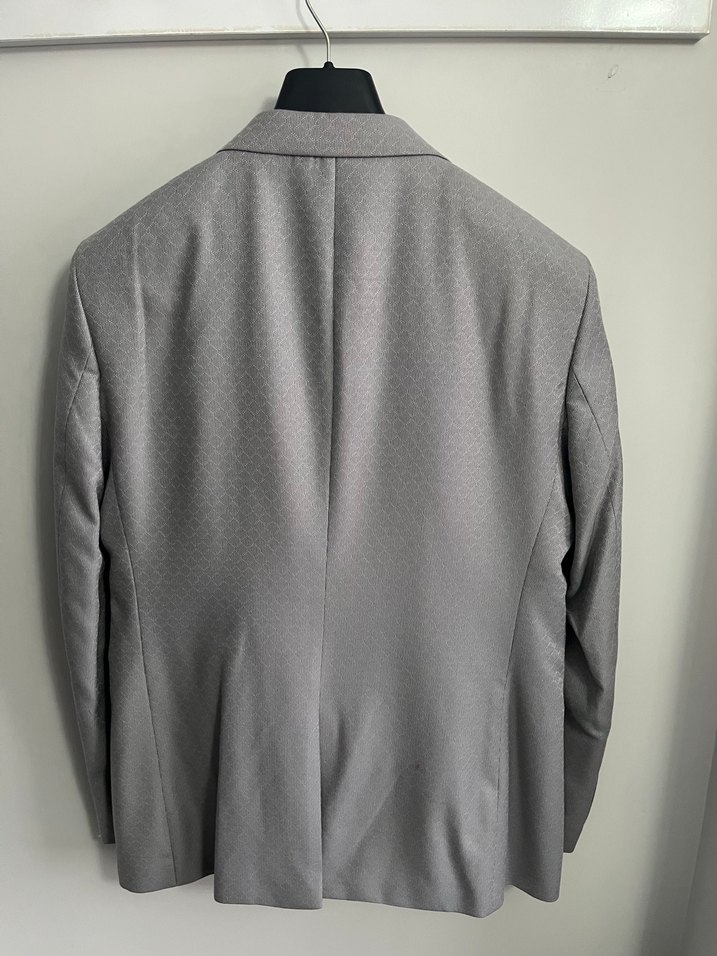 Gri Klasik Kesim Erkek Takım Elbise - Görsel 2