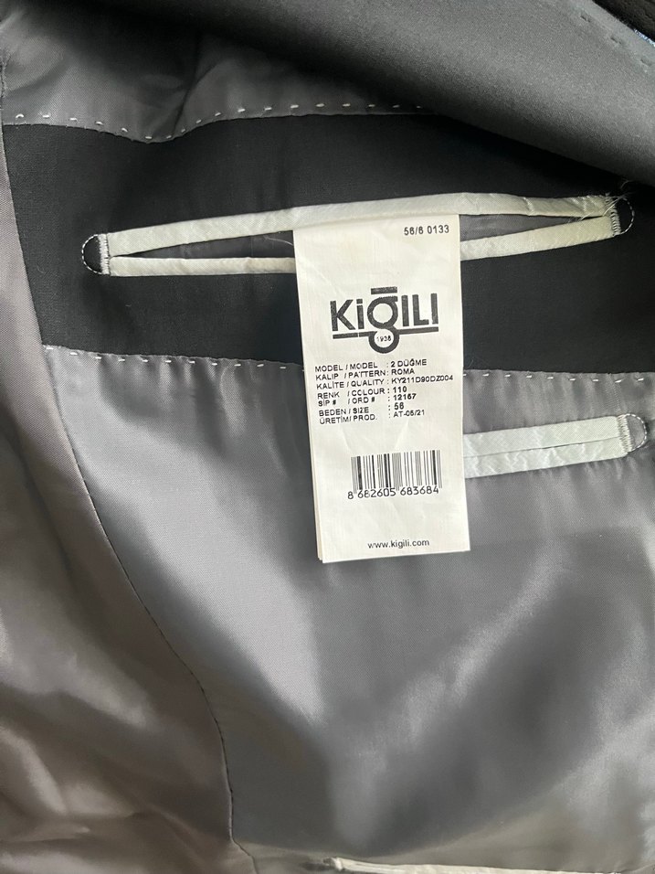 Düğmeli Siyah Erkek Ceket - Görsel 5