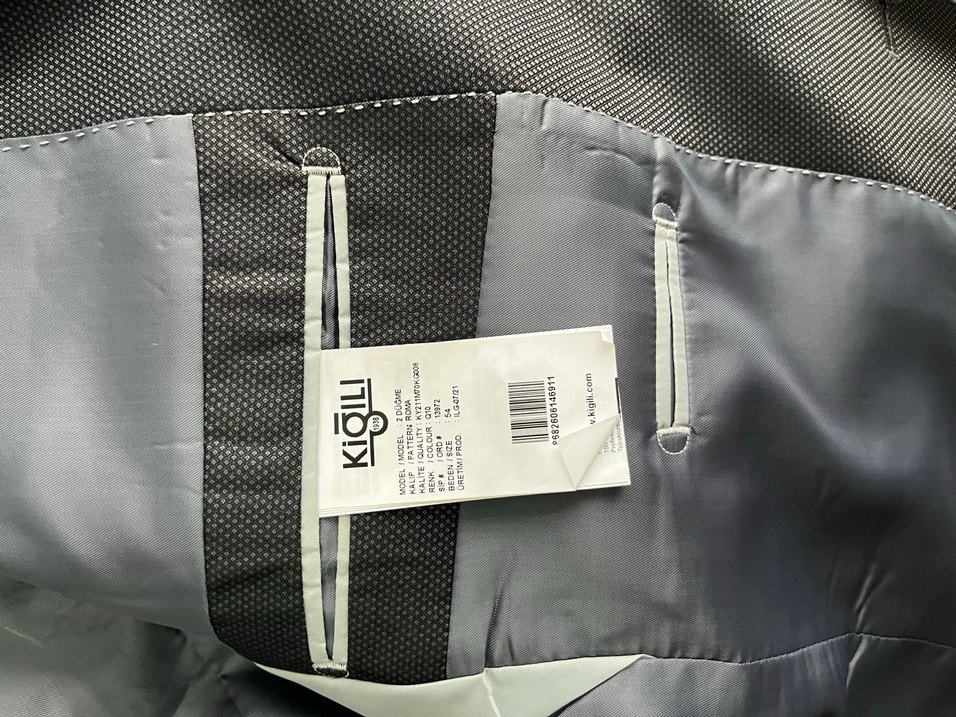 Gri Modern Klasik Erkek Takım Elbise - Görsel 5