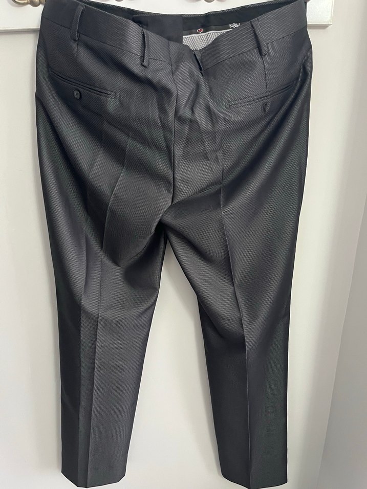 Gri Modern Klasik Erkek Takım Elbise - Görsel 4